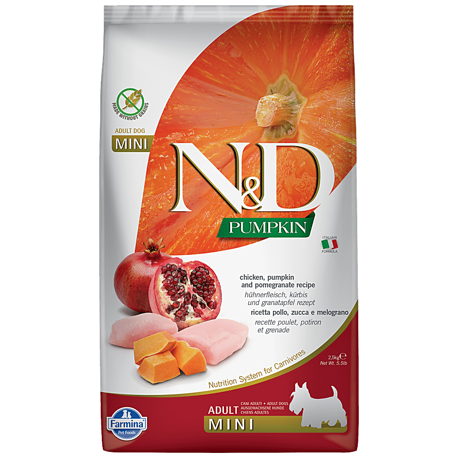 FARMINA PET FOODS N&D Pumpkin Dog Dry Food For Adult - Chicken & Pomegranate