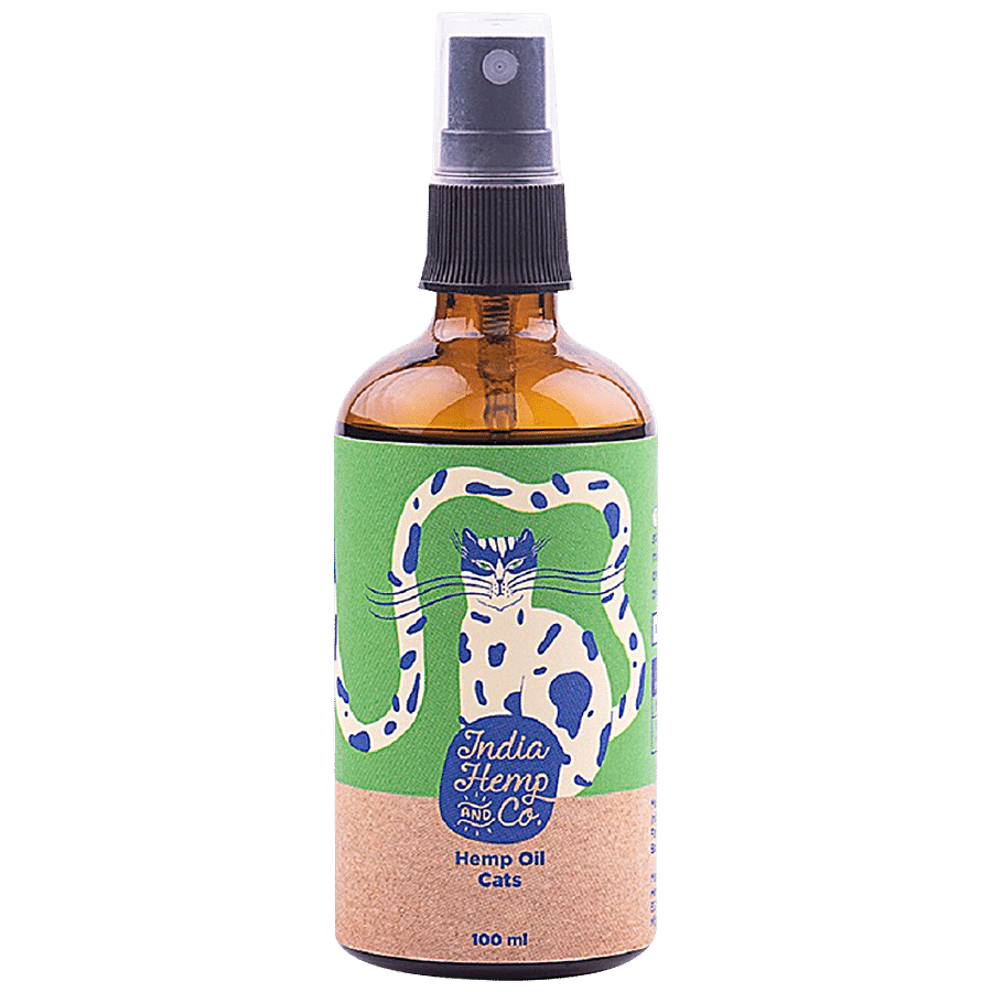 India Hemp and Co Hemp Seed Cat Oil - Relieves Anxiety