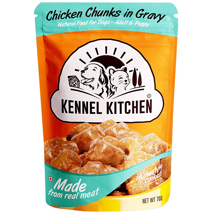 Kennel kitchen  Chicken Chunks In Gravy Dog Food - Adult & Puppy