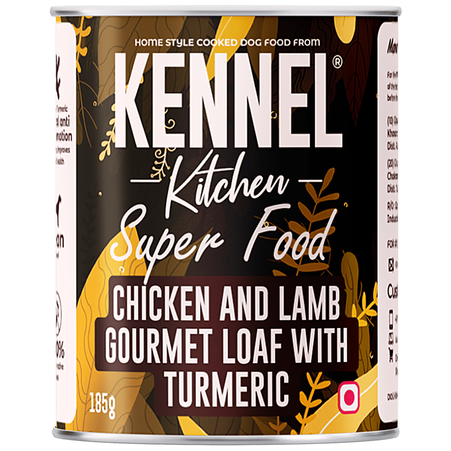 Kennel kitchen  Chicken & Lamb Gourmet Loaf With Turmeric - Super Food