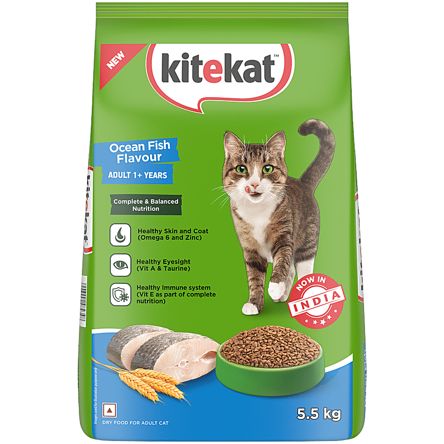 Kitekat Adult Dry Cat Food - Ocean Fish Flavour