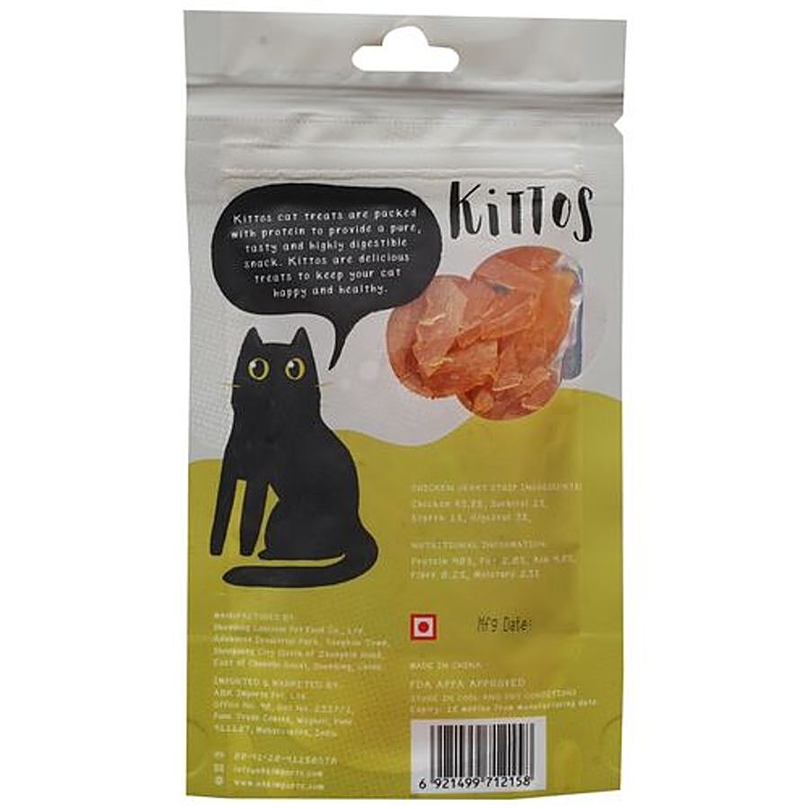 Kittos Cat Chicken Jerky Strips