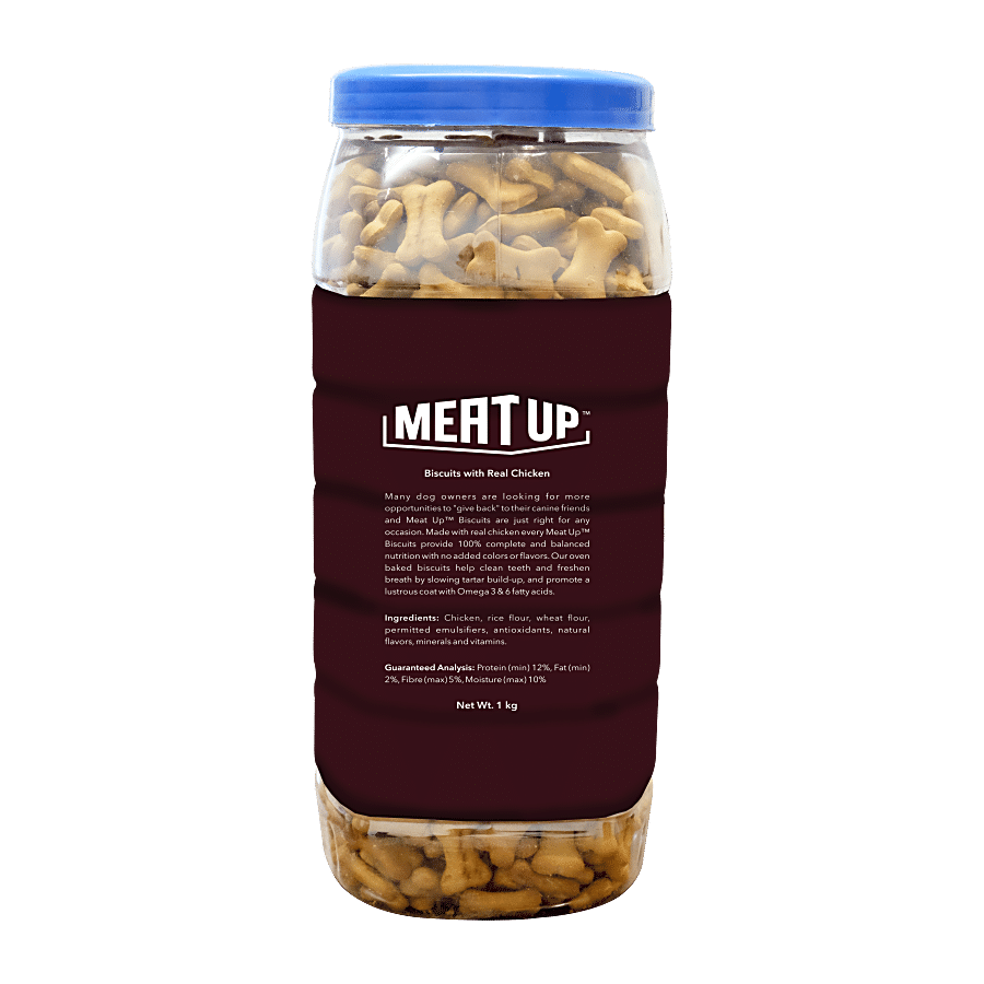 Meat Up Real Nutrition Biscuits - With Chicken Flavour