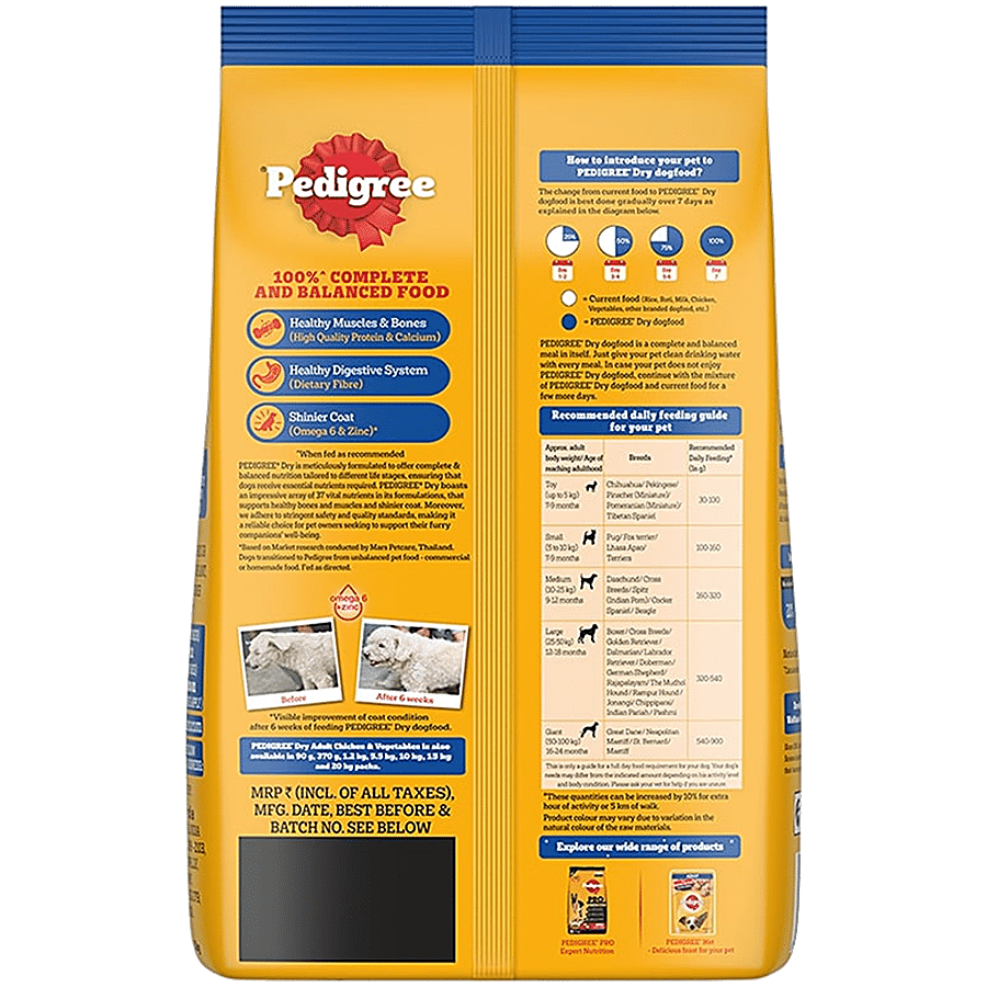 Pedigree Dry Dog Food - For Adult