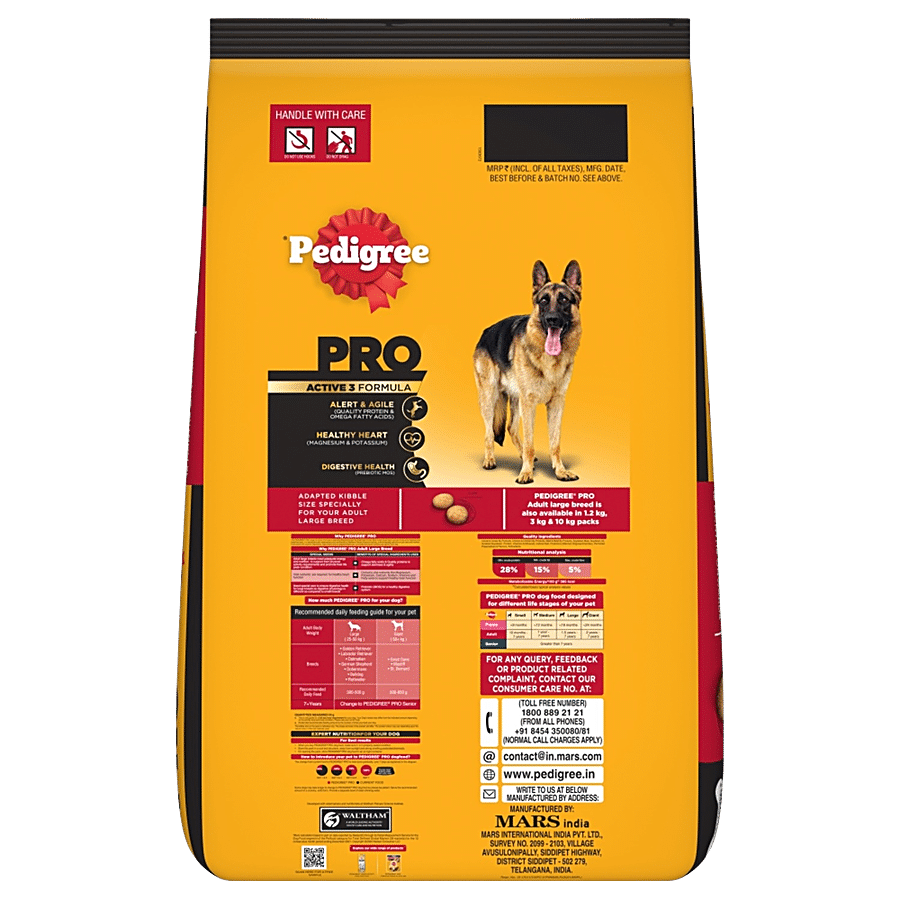 Pedigree PRO Adult (18 Months Onwards) Large Breed Dry Dog Food