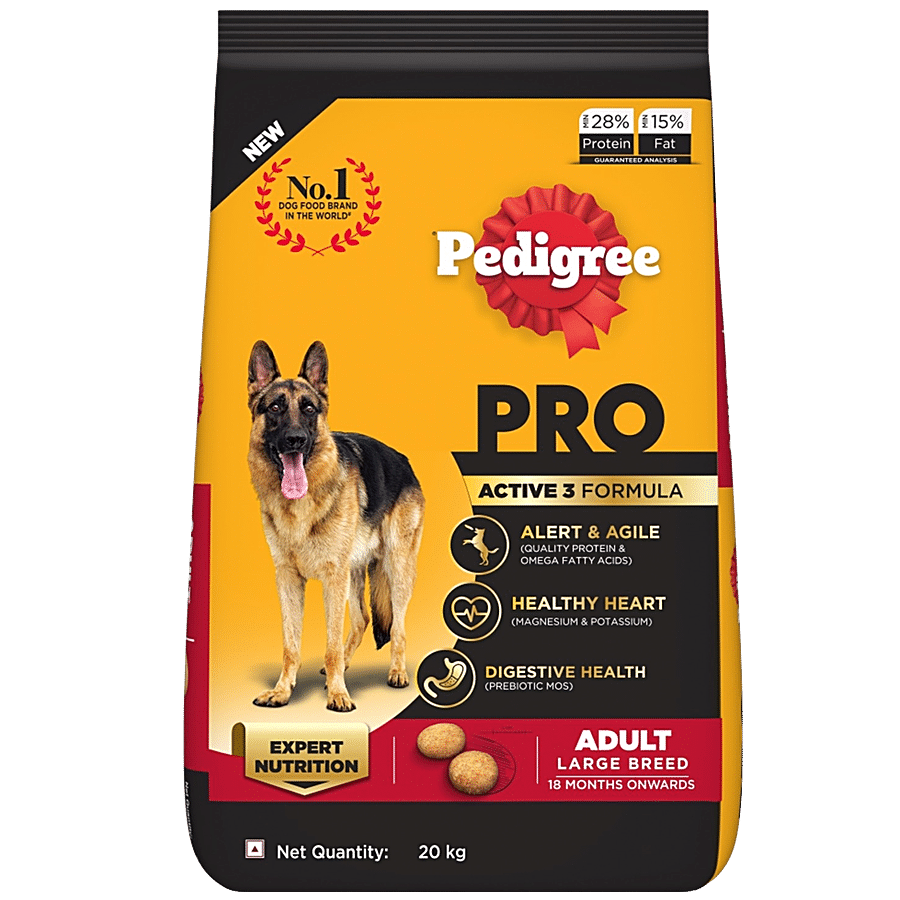 Pedigree PRO Adult (18 Months Onwards) Large Breed Dry Dog Food