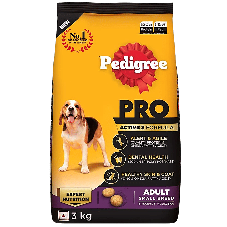 Pedigree PRO Adult (9 Months Onwards) Small Breed Dry Dog Food