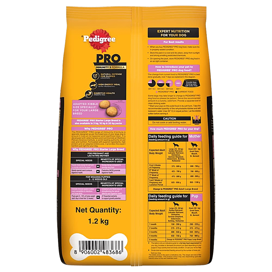 Pedigree PRO Mother & Pup Starter (3-12 Weeks) Large Breed Dry Dog Food