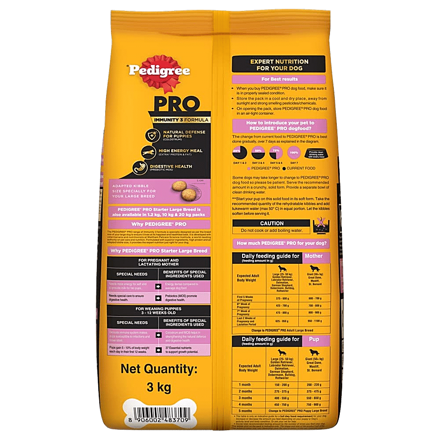 Pedigree PRO Mother & Pup Starter (3-12 Weeks) Large Breed Dry Dog Food