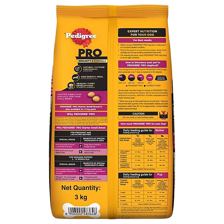 Pedigree PRO Mother & Pup Starter (3-12 Weeks) Small Breed Dry Dog Food