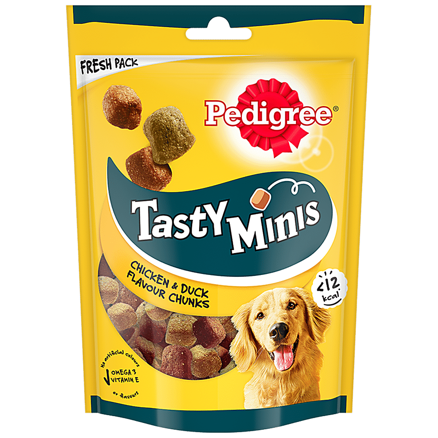 Pedigree Tasty Minis Adult Dog Treat - Chicken & Duck Flavour Chunks