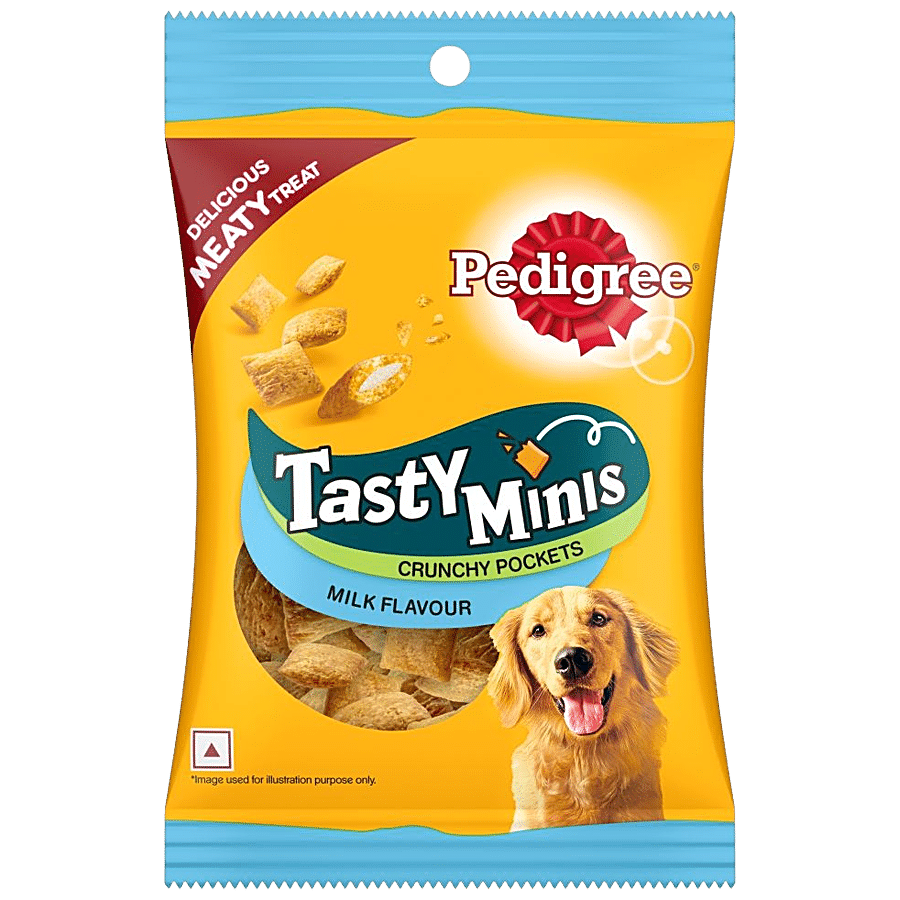 Pedigree Tasty Minis Crunchy Pockets Dog Treat - Milk Flavour