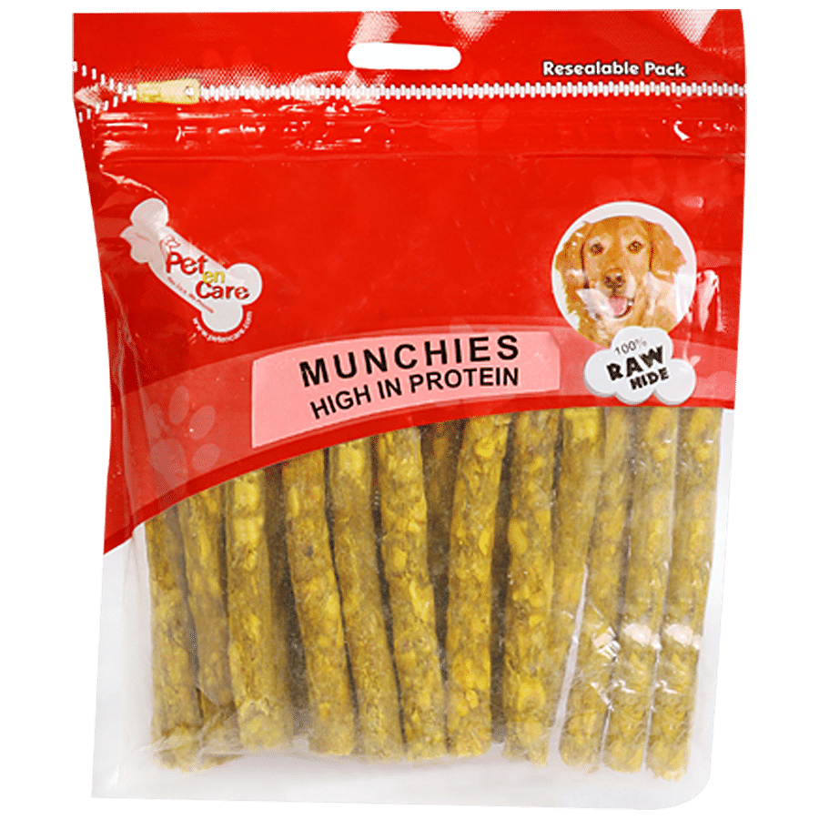 Pet en Care Munchy Stick Chicken Premium Quality Rawhide Flavoured Sticks