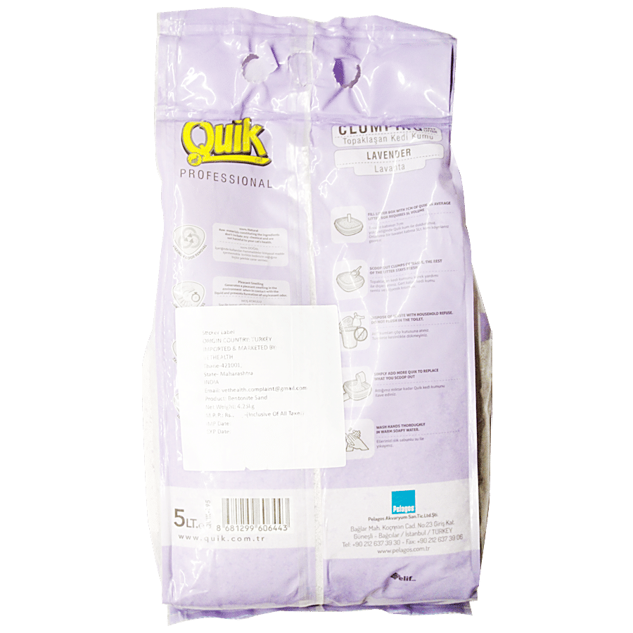 Petcrux Quik Exclusive Scoopable Smart Bentonite Cat Litter from Turkey