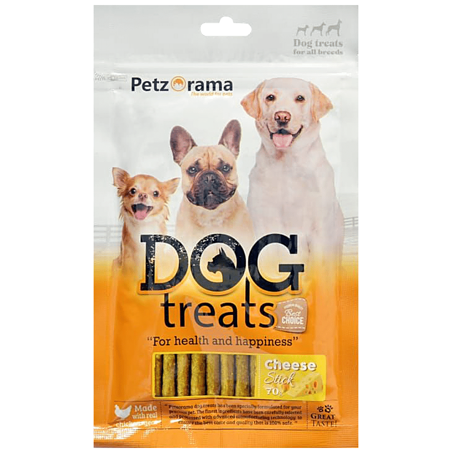 Petzorama Dog Treats Cheese Sticks - Rich In Nutrients & Vitamins