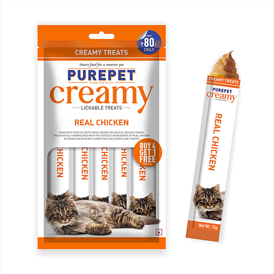 Purepet Creamy Lickable Treats - For Cats