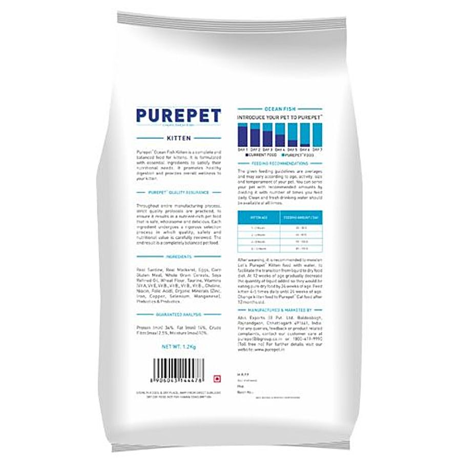 Purepet Purepet Ocean Fish Kitten Cat Dry Food