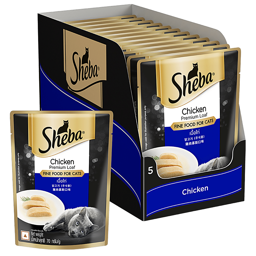 SHEBA Wet Cat Food - Chicken Premium Loaf