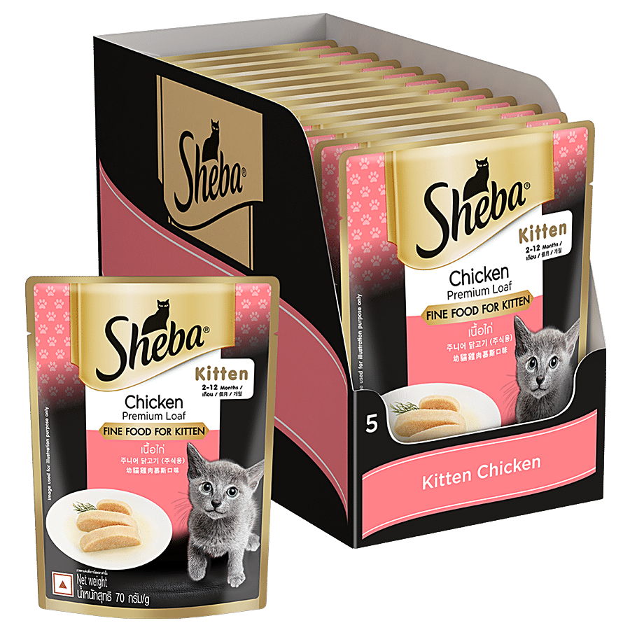 SHEBA Wet Cat Food - Premium Chicken Loaf