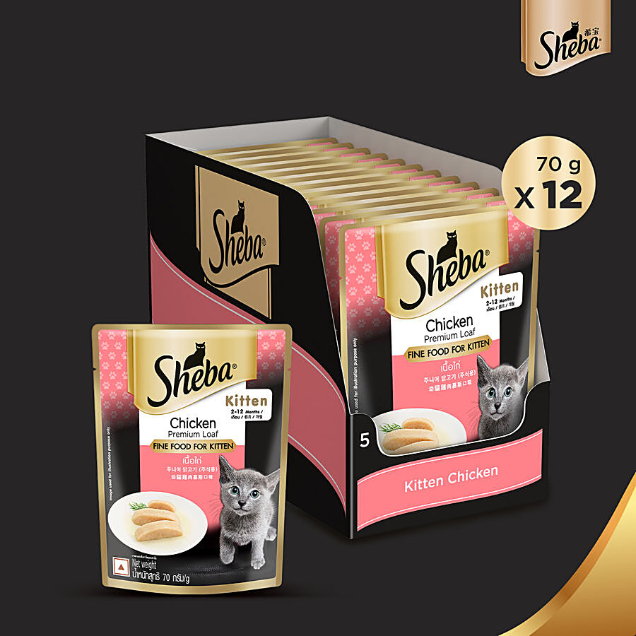 SHEBA Wet Cat Food - Premium Chicken Loaf