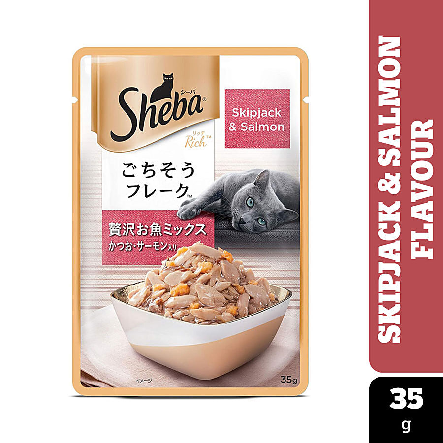 SHEBA Wet Cat Food - Skipjack & Salmon