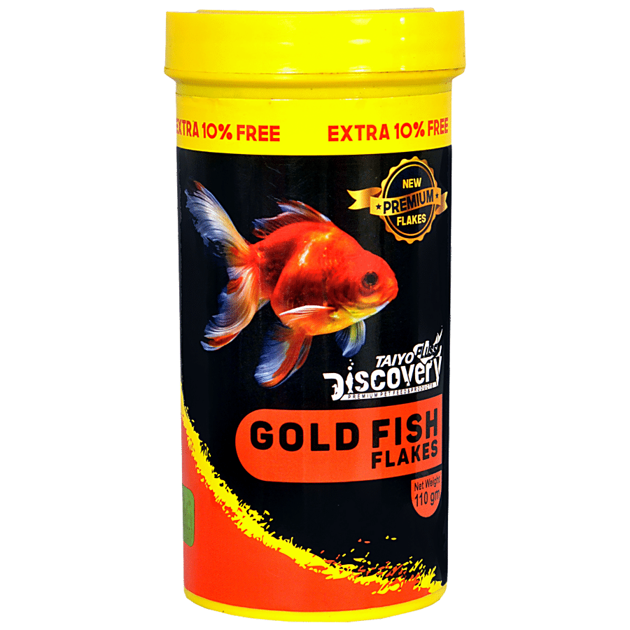 Taiyo Pluss Discovery Discovery Gold Fish Flakes Fish Food - Premium