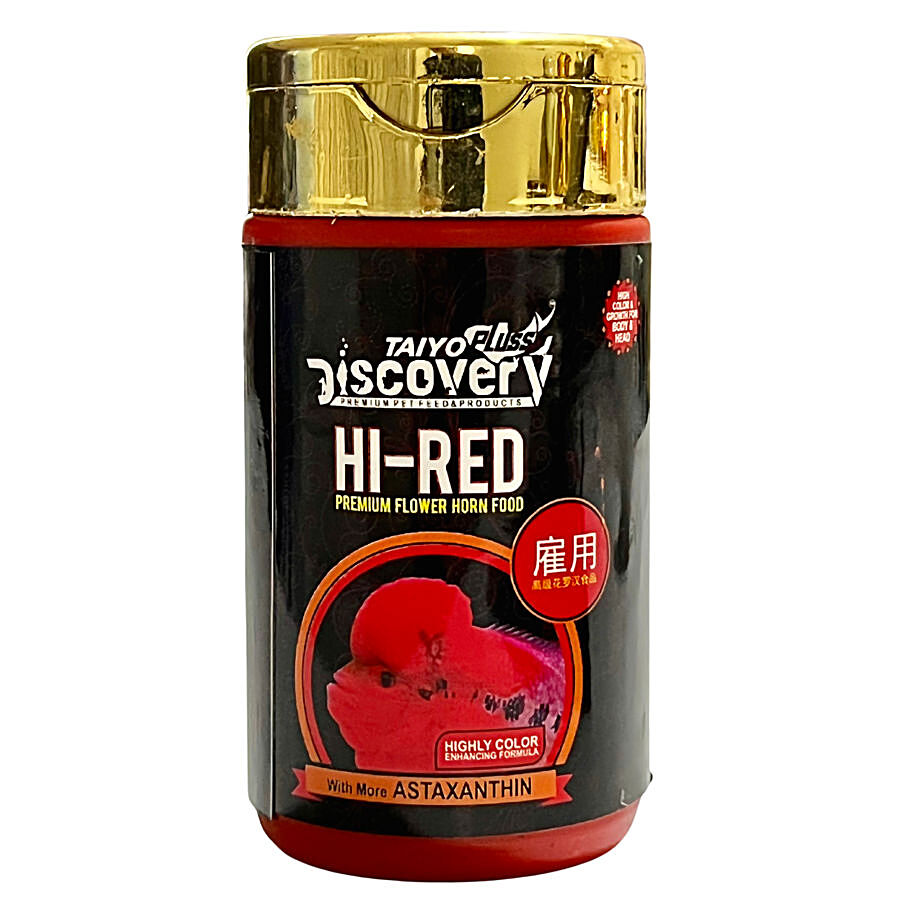 Taiyo Pluss Discovery Hi-Red Premium Flower Horn Fish Food - Colour Enhancing Formula