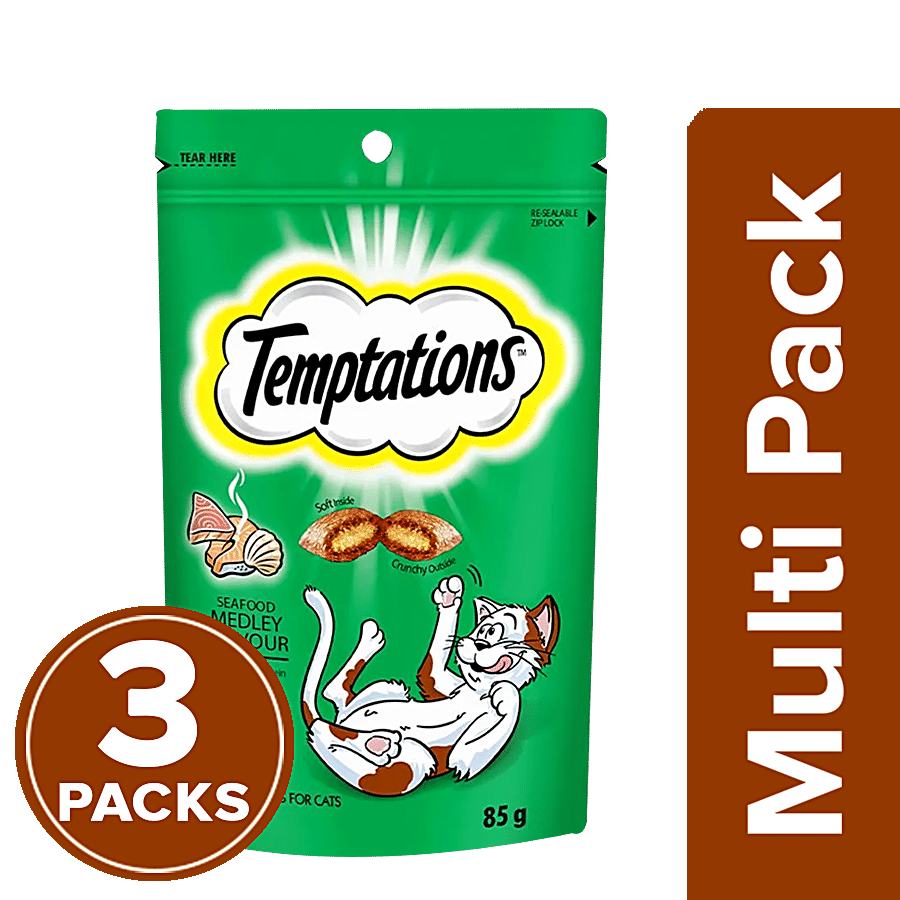 Temptations Cat Treat - Seafood Medley Flavour