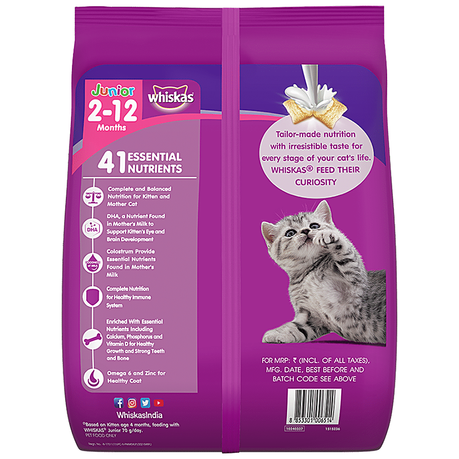 Whiskas Dry Cat Food For Mother & Babycat - Mackerel Flavour