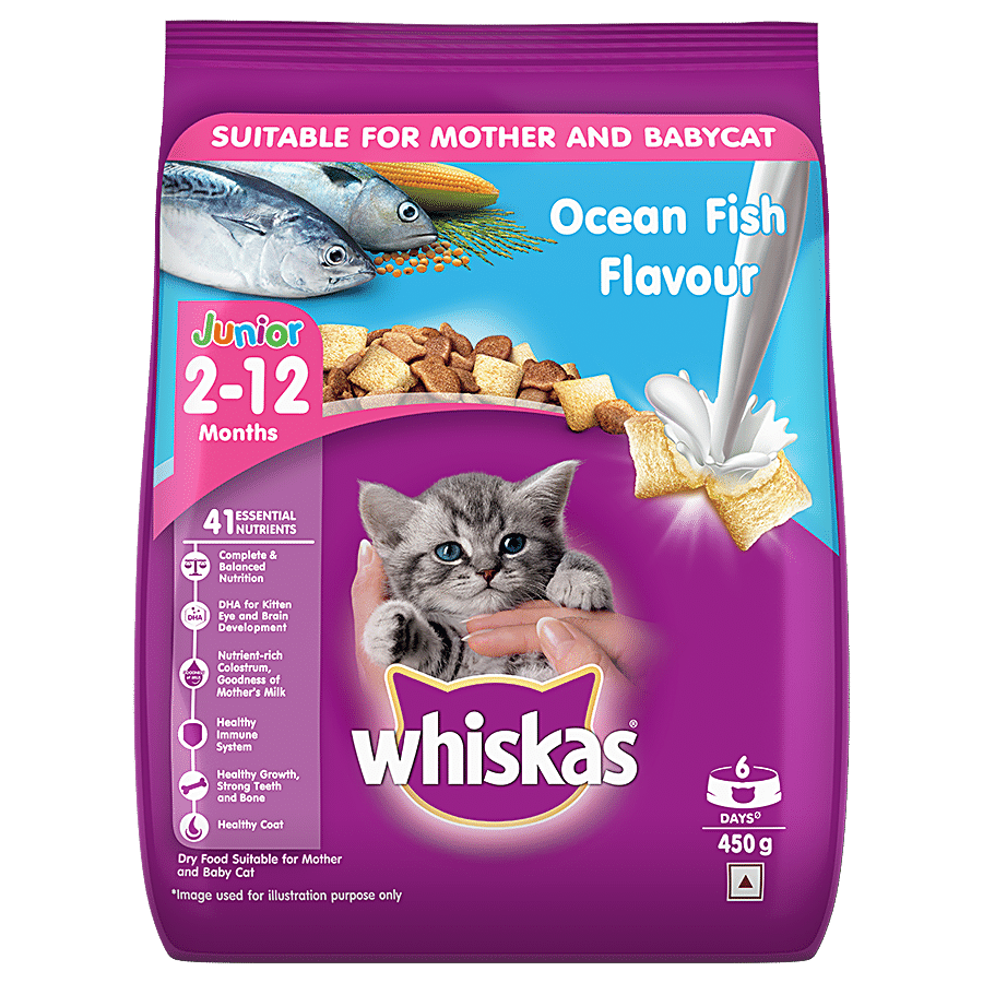 Whiskas Dry Cat Food - Junior Ocean Fish