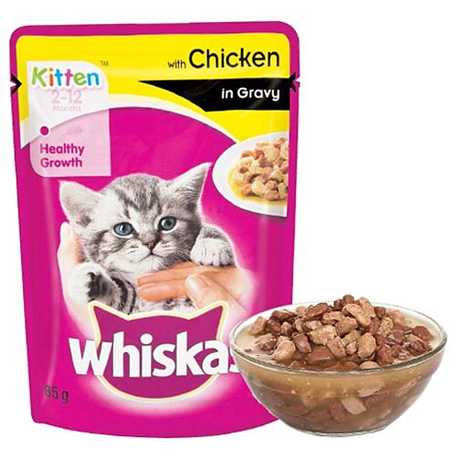 Whiskas Wet Cat Food - Chicken In Gravy For Kittens