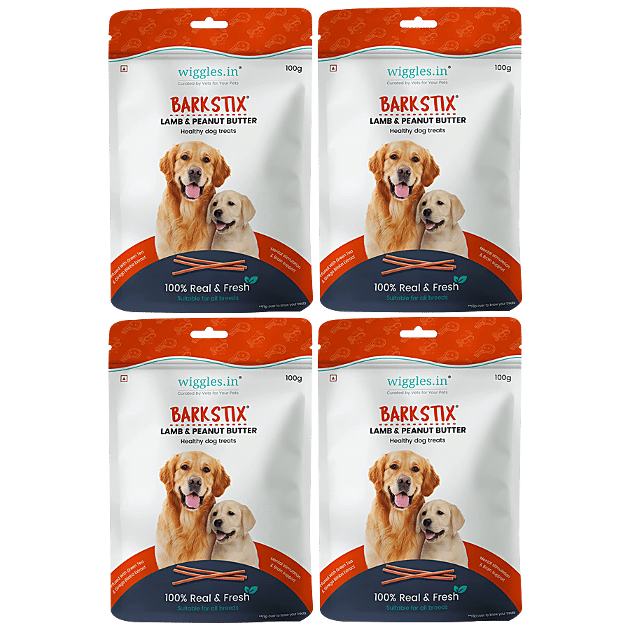 Wiggles.in Barkstix Dog Treats For Training Adult Puppies - Soft Chew Stick Hip