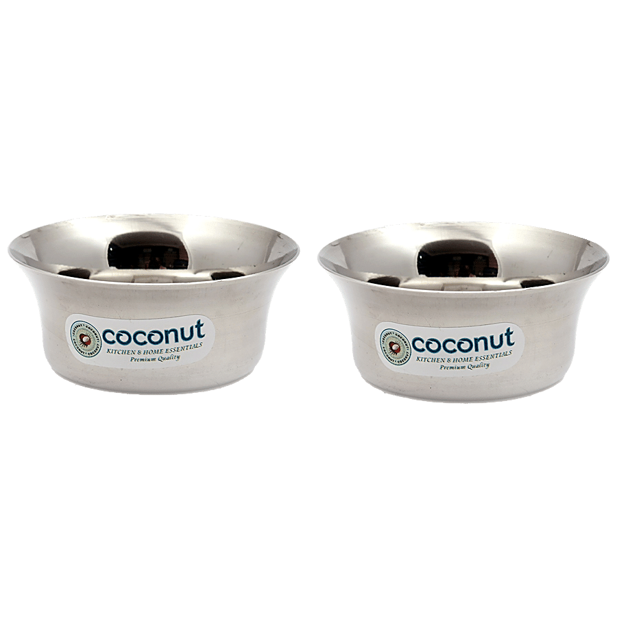 Coconut Stainless Steel C5 Bowl - Durable