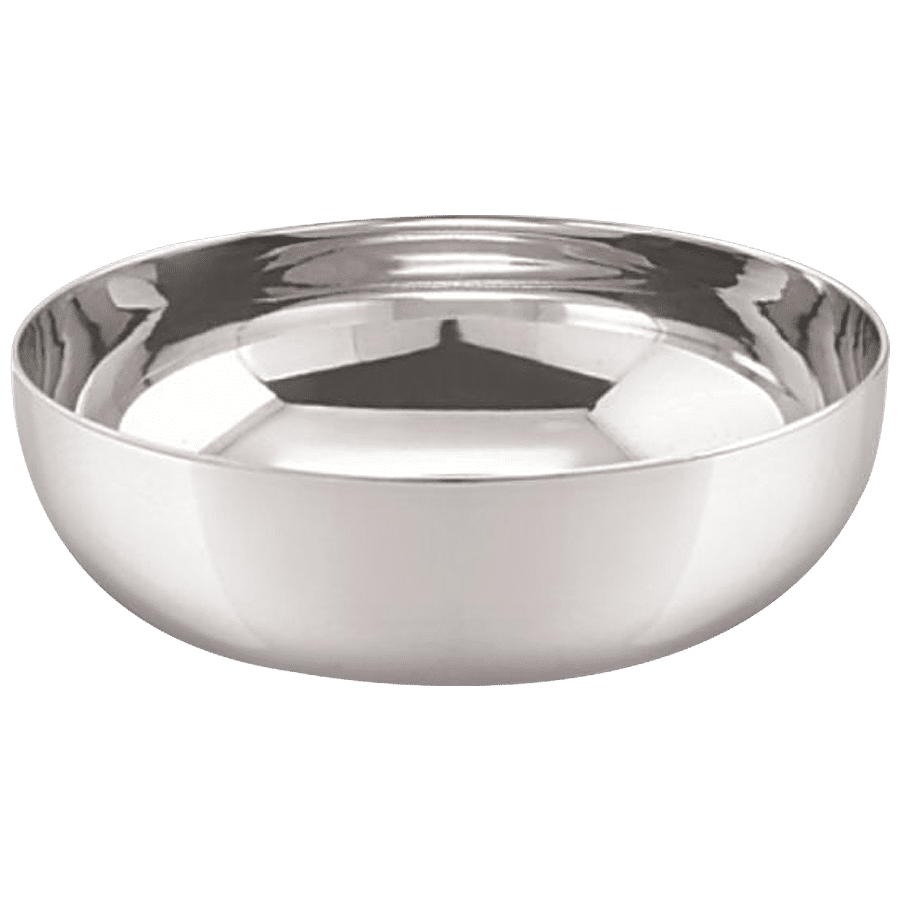 Neelam Stainless Steel J.K. Halwa/Pudding Plate/Bowl - Durable