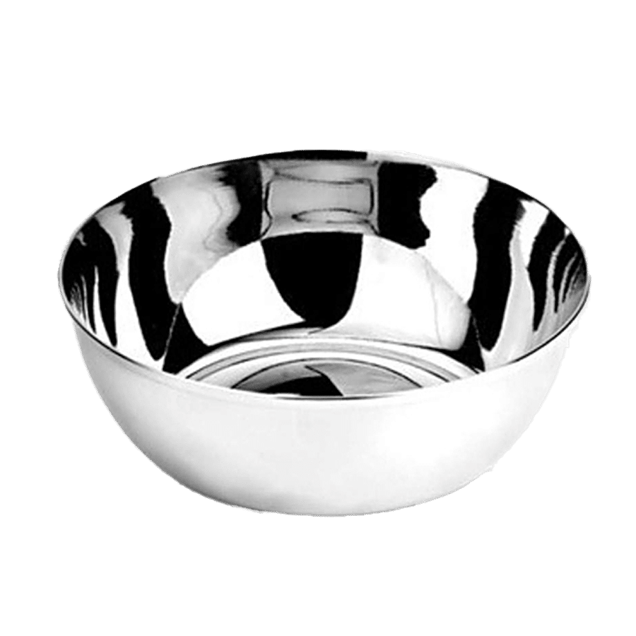 Petals Hammered Stainless Steel Curry Bowl/Watti/Katori - 8 Cm