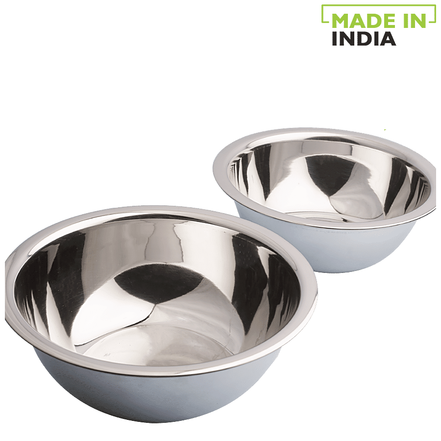 Ramson Steel Premium Quality Mixing/Serving Bowl Set - Durable