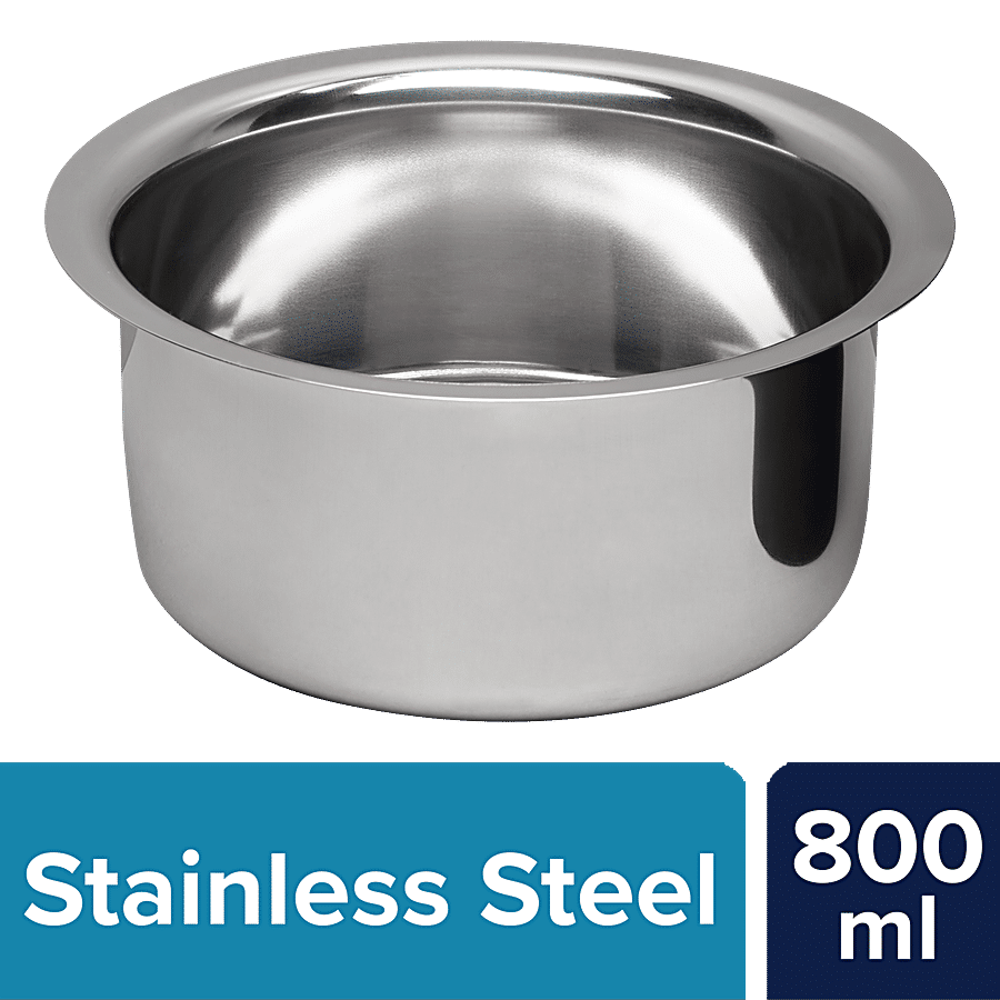 bb home Stainless Steel Flat Bottom Tope - Size 9