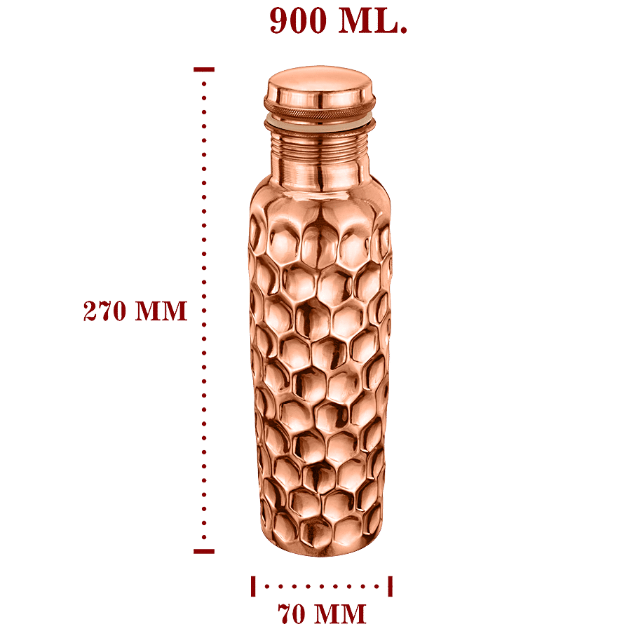 BB Home Copper Bottle - Diamond Mirror Finish