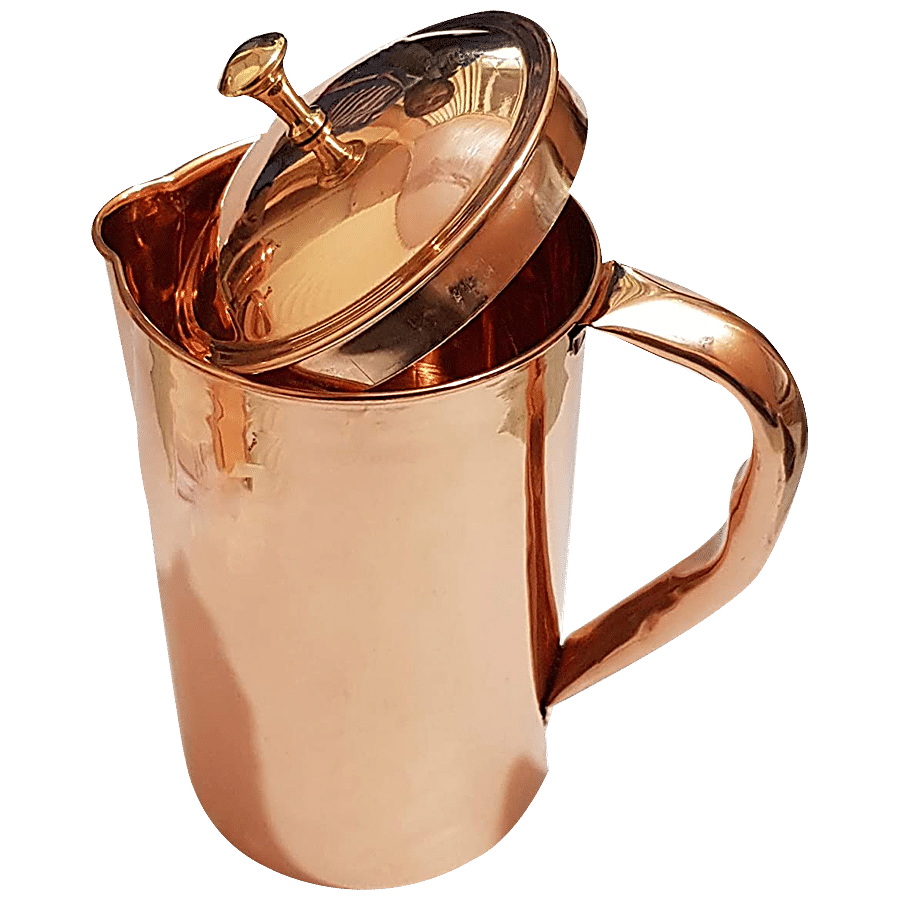 Decan Copper Designer Plain Jug - Strong & Durable