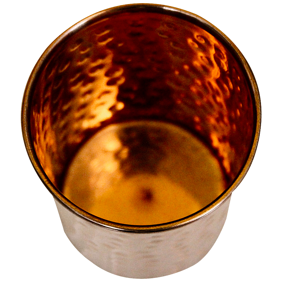 Decan Copper Hammered Glass - Strong & Durable