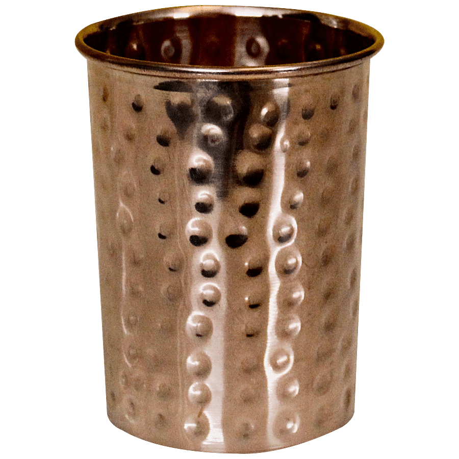 Decan Copper Hammered Glass - Strong & Durable