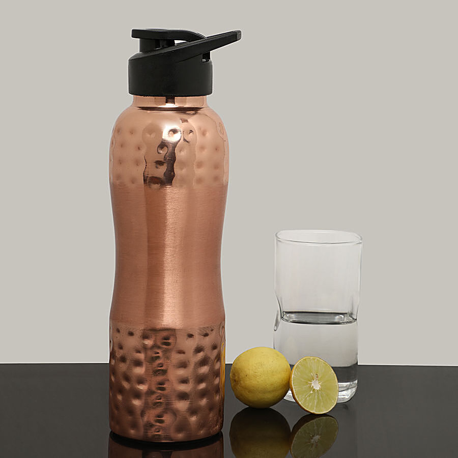 Frestol Copper Water Fliptop Bottle - Hammered