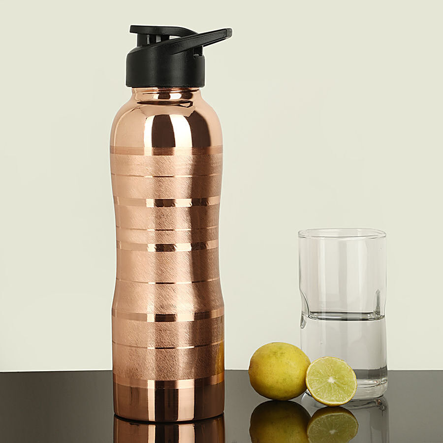 Frestol Copper Water Fliptop Bottle - Stripes