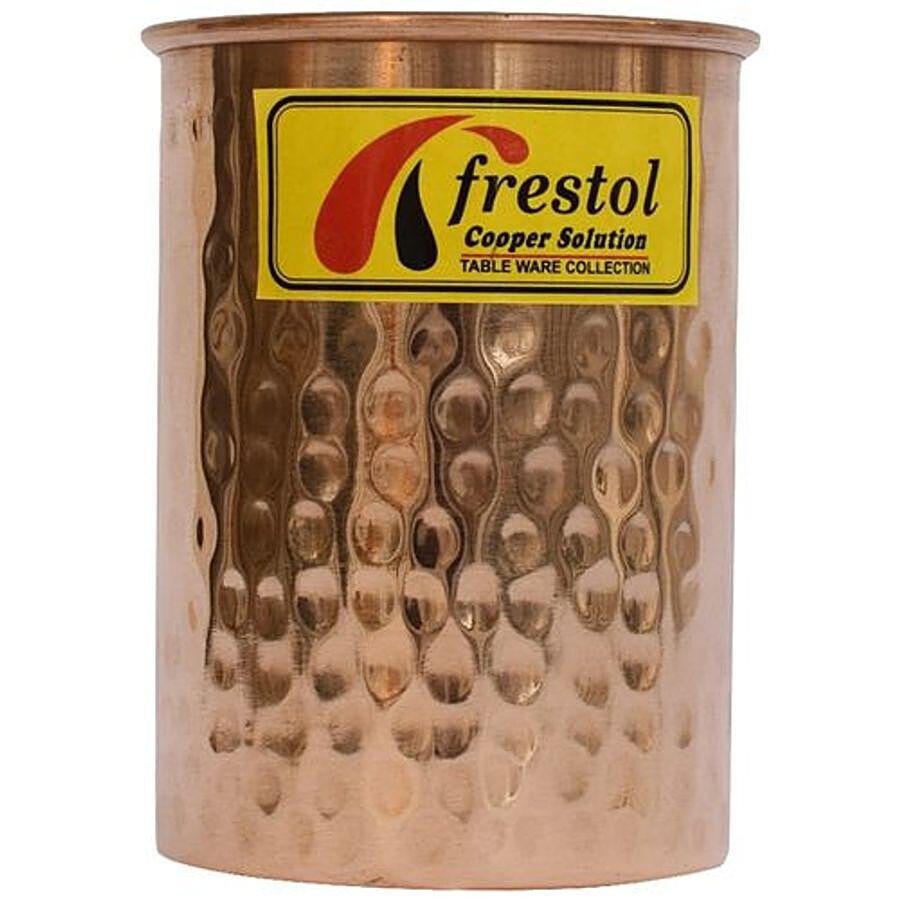 Frestol Copper Water Glass - Hammered