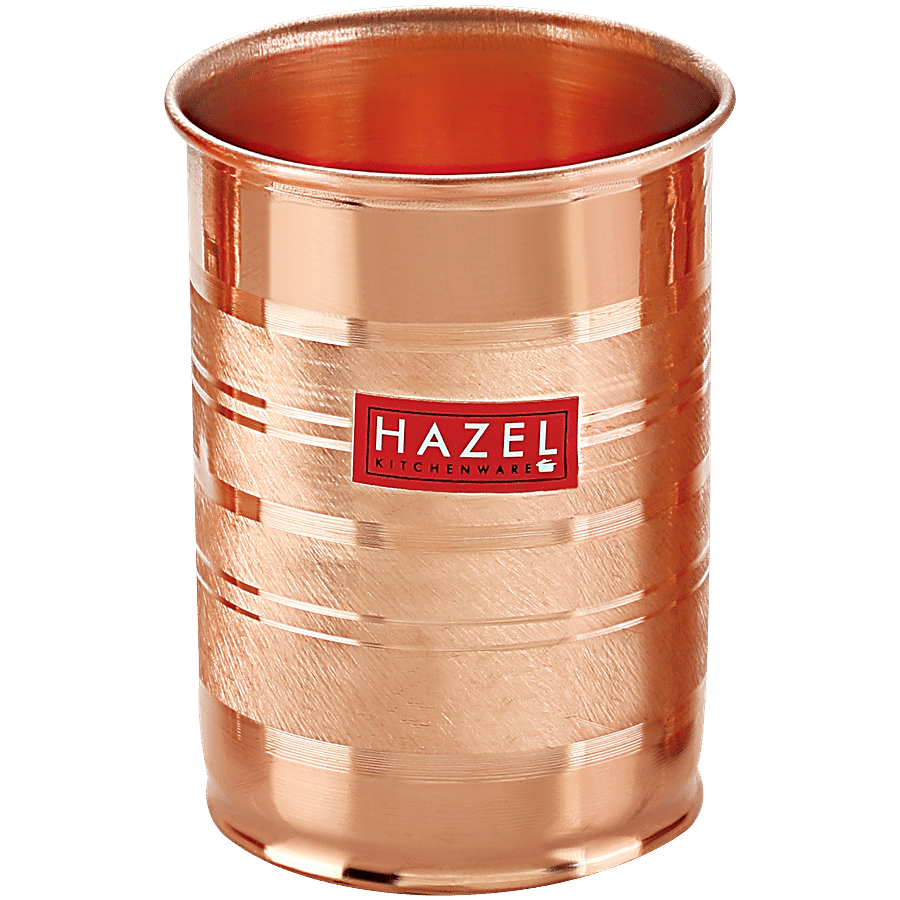 HAZEL Copper Glass/Tumbler - Designer Hammered Finish