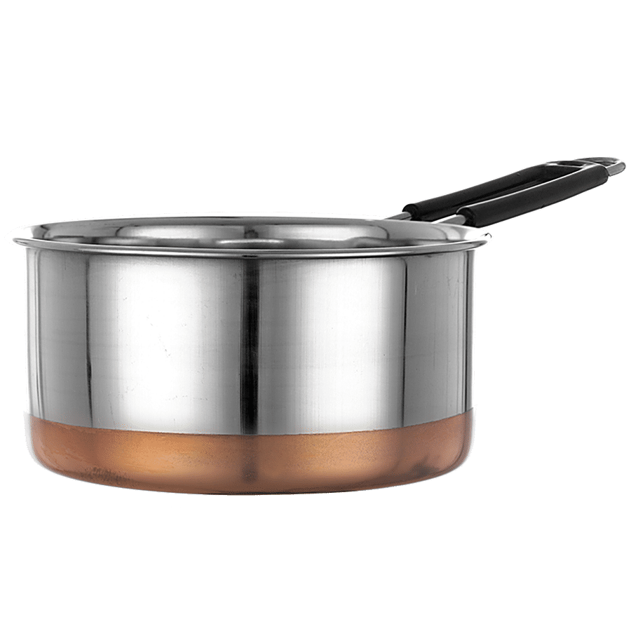 Jensons Stainless Steel Copper Bottom Sauce Pan - Strong