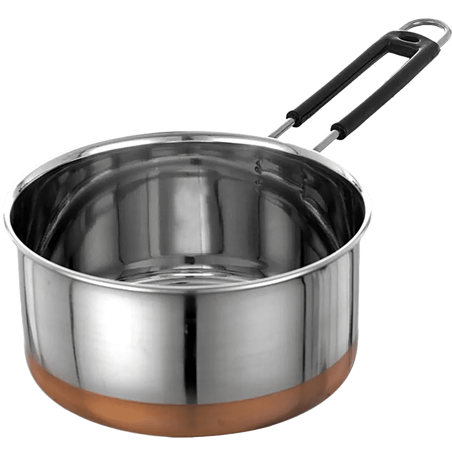 Jensons Stainless Steel Copper Bottom Sauce Pan - Strong