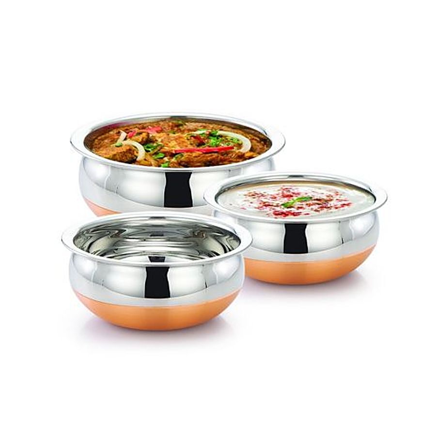 Manya Stainless Steel Copper Bottom Handi - Chetty