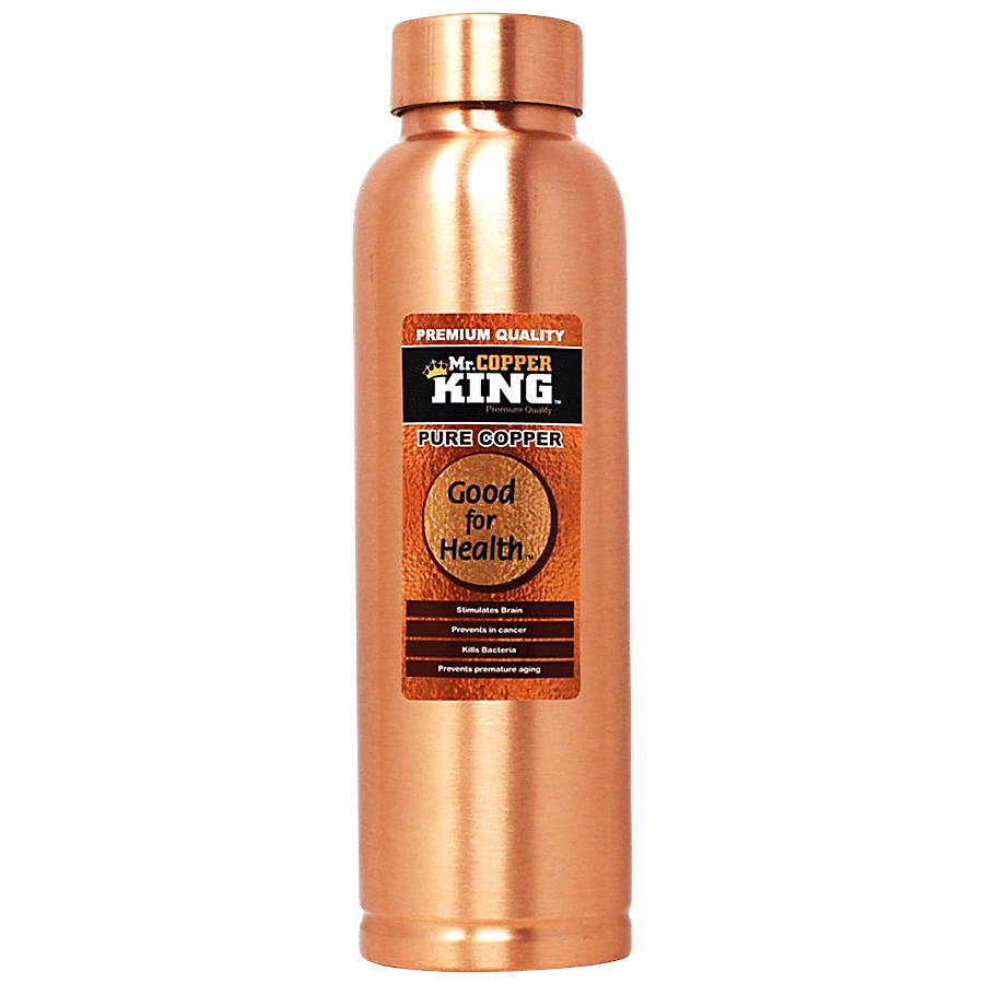 Mr. Copper King Pure Copper Water Bottle - Premium Quality