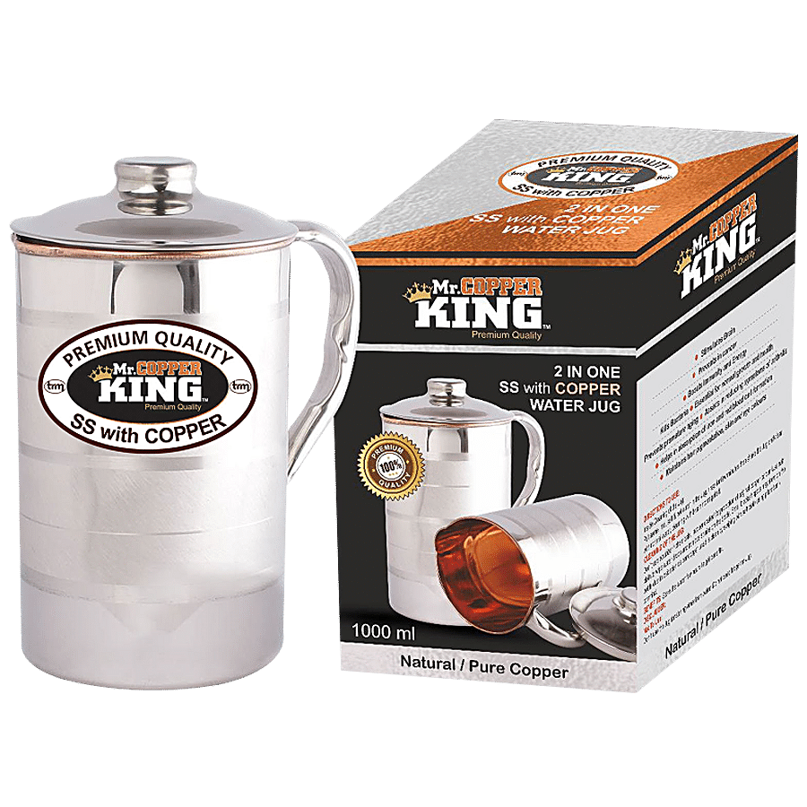 Mr.Copper King Copper Steel Water Jug